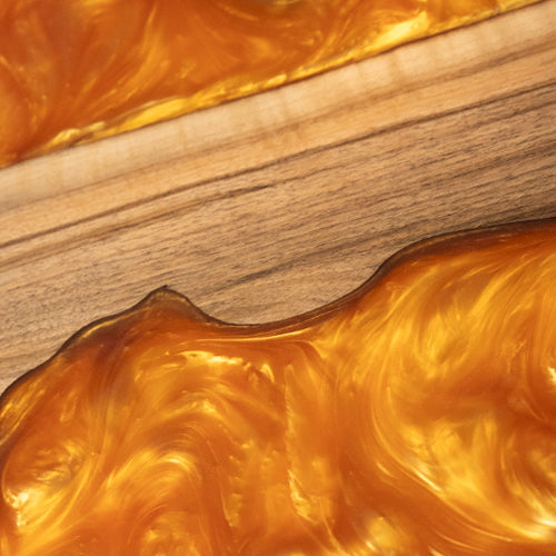 Orange with metallic effect