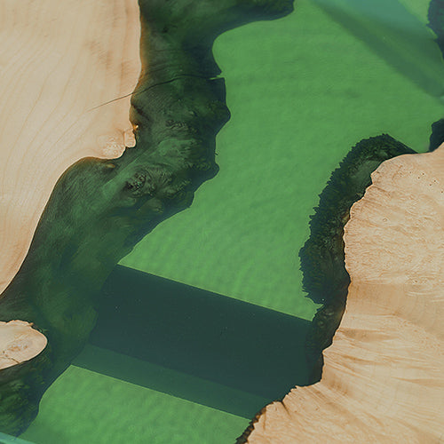 Green glossy